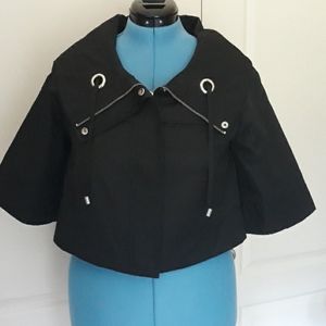 Kohls True Black Cropped Swing Jacket